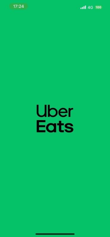 Uber Eatsアプリ起動時のスプラッシュ画面